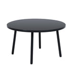 Patio Halfmaan Geboë Buitemeubelbankstel met Koffietafel,