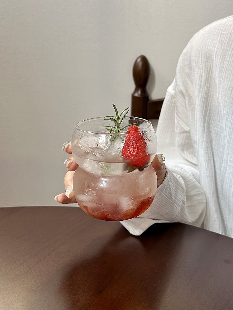 Luxury Bubble Shaped Glass Coffee Cups – Elegant Heat-Resistant Cups for Coffee & Tea (380ml/550ml)