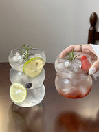 Luxury Bubble Shaped Glass Coffee Cups – Elegant Heat-Resistant Cups for Coffee & Tea (380ml/550ml)