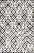 Handwoven Jute & Cotton Rug – Transitional Bohemian Design, Black & Cream