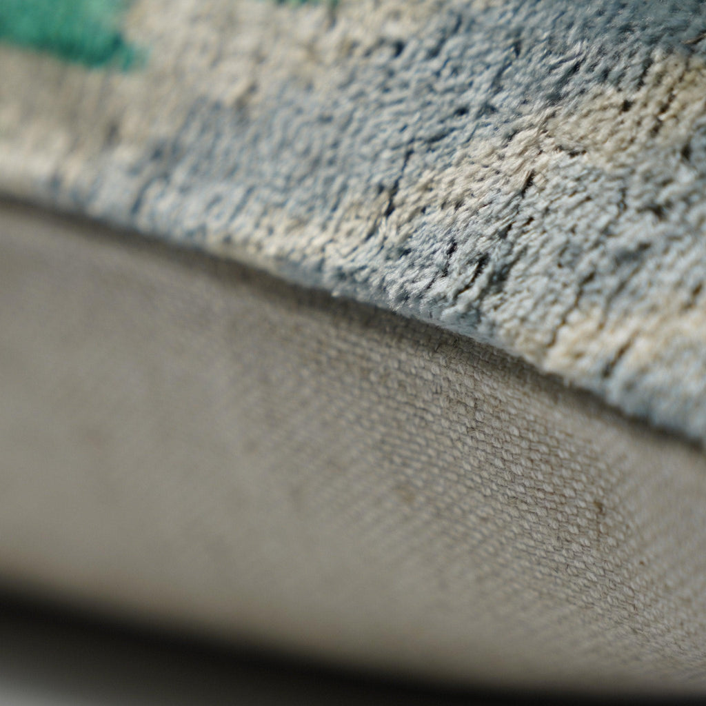 Canvello Unique Green Pillows + Down Insert 16"x16"-4