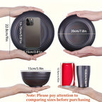 Shatterproof Tableware Set for Camping & Home (16pcs)-4