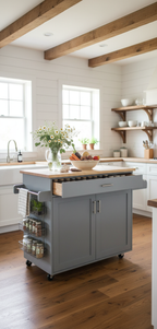 Farmhouse kitchen with shiplap