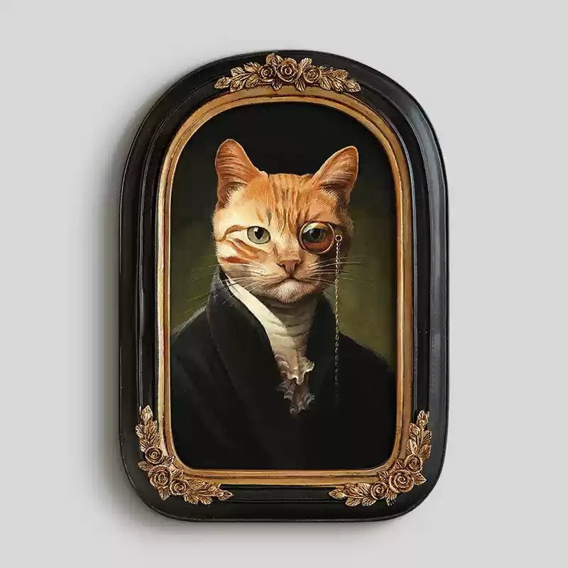 Regal Cat Portrait Wall Art