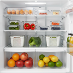 Full 13-piece set organized in fridge