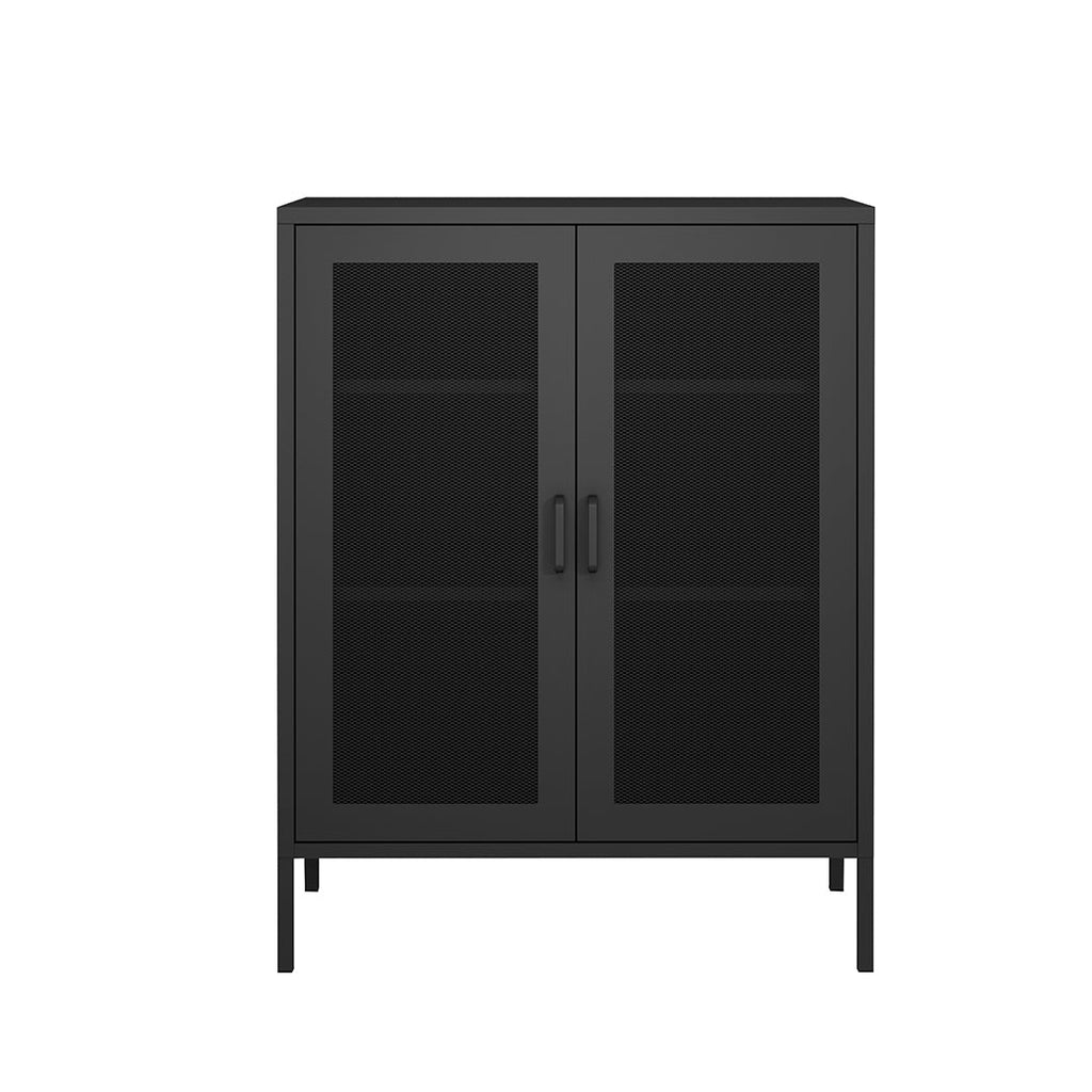 Levede Storage Cabinet Steel Kitchen Black-0