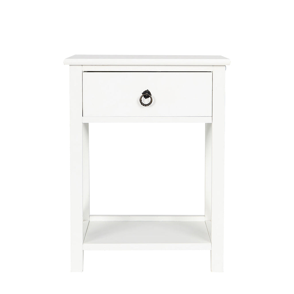 Levede 2x Bedside Tables Drawers Side-0