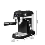 Spector Espresso Coffee Machine – 20 Bar Pump, Milk Frother & Touchscreen Controls