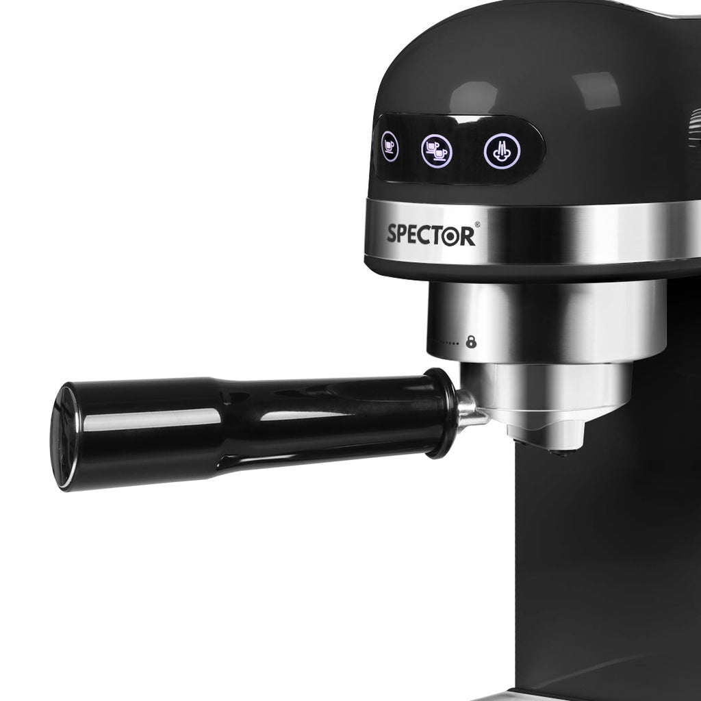 Spector Espresso Coffee Machine – 20 Bar Pump, Milk Frother & Touchscreen Controls