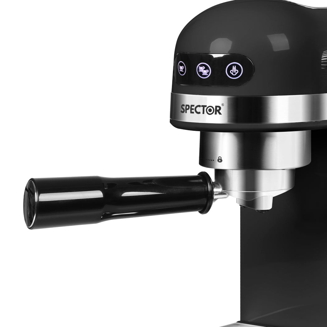 Spector Espresso Coffee Machine – 20 Bar Pump, Milk Frother & Touchscreen Controls