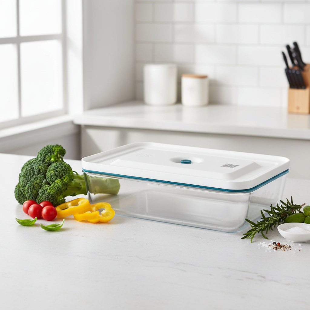 Kitchen counter with fresh ingredients