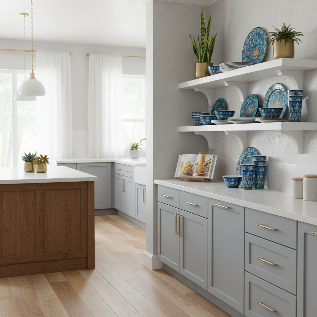 Kitchen shelving display