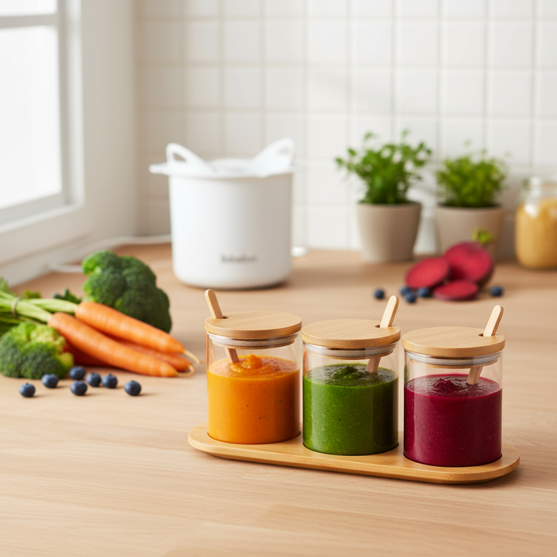 Lifestyle shot with jars in focus