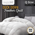 Laura Hill 500GSM Duck Down Feather Quilt – Queen Size