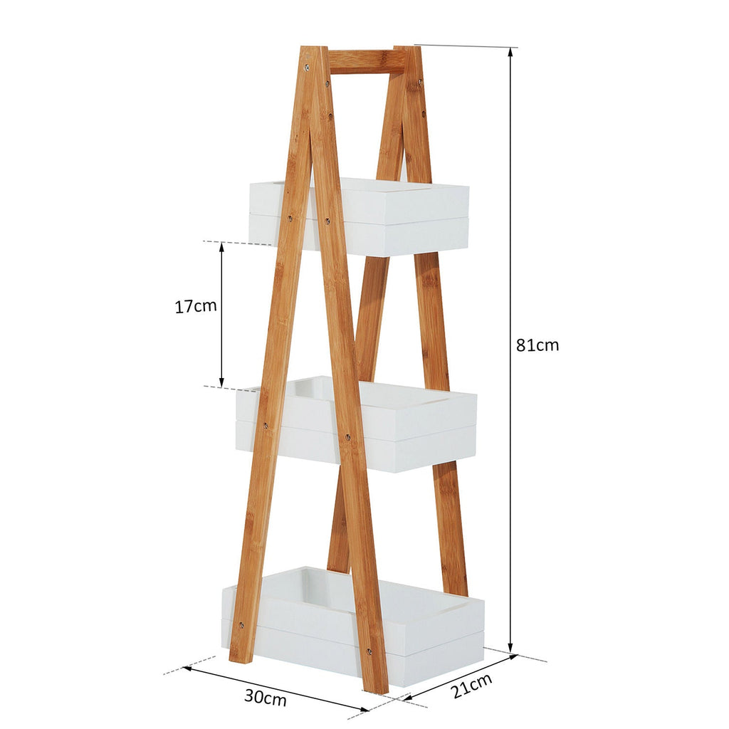3 Tier A Frame Bathroom Shower Caddy Freestanding Rack Storage Unit Shelf Organiser-2