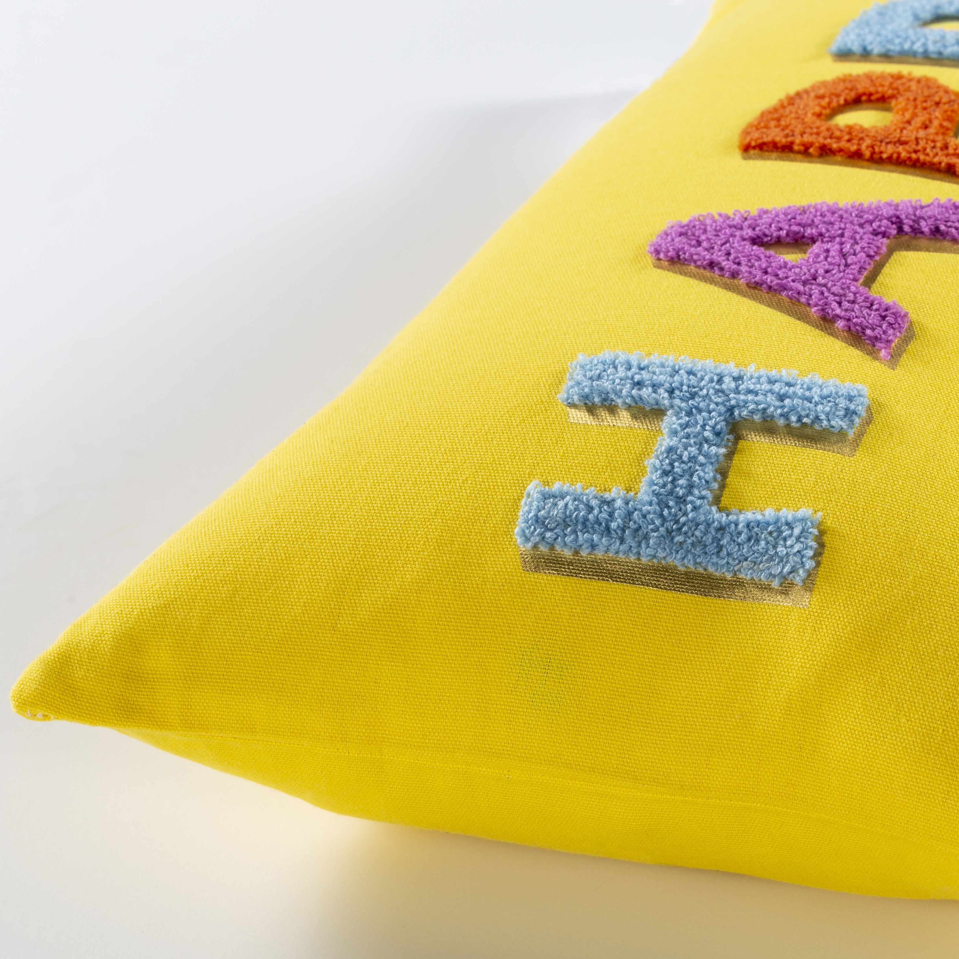 Luxury Woven Cotton Pillow for Kids’ Nursery – Thorngumbald Collection, Soft & Stylish Decorative Cushion