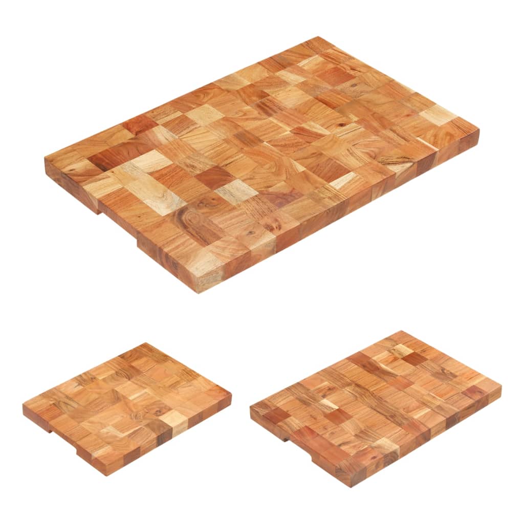 Luxury Acacia Wood Chopping Board – 1.5" Thick, Handcrafted Elegance